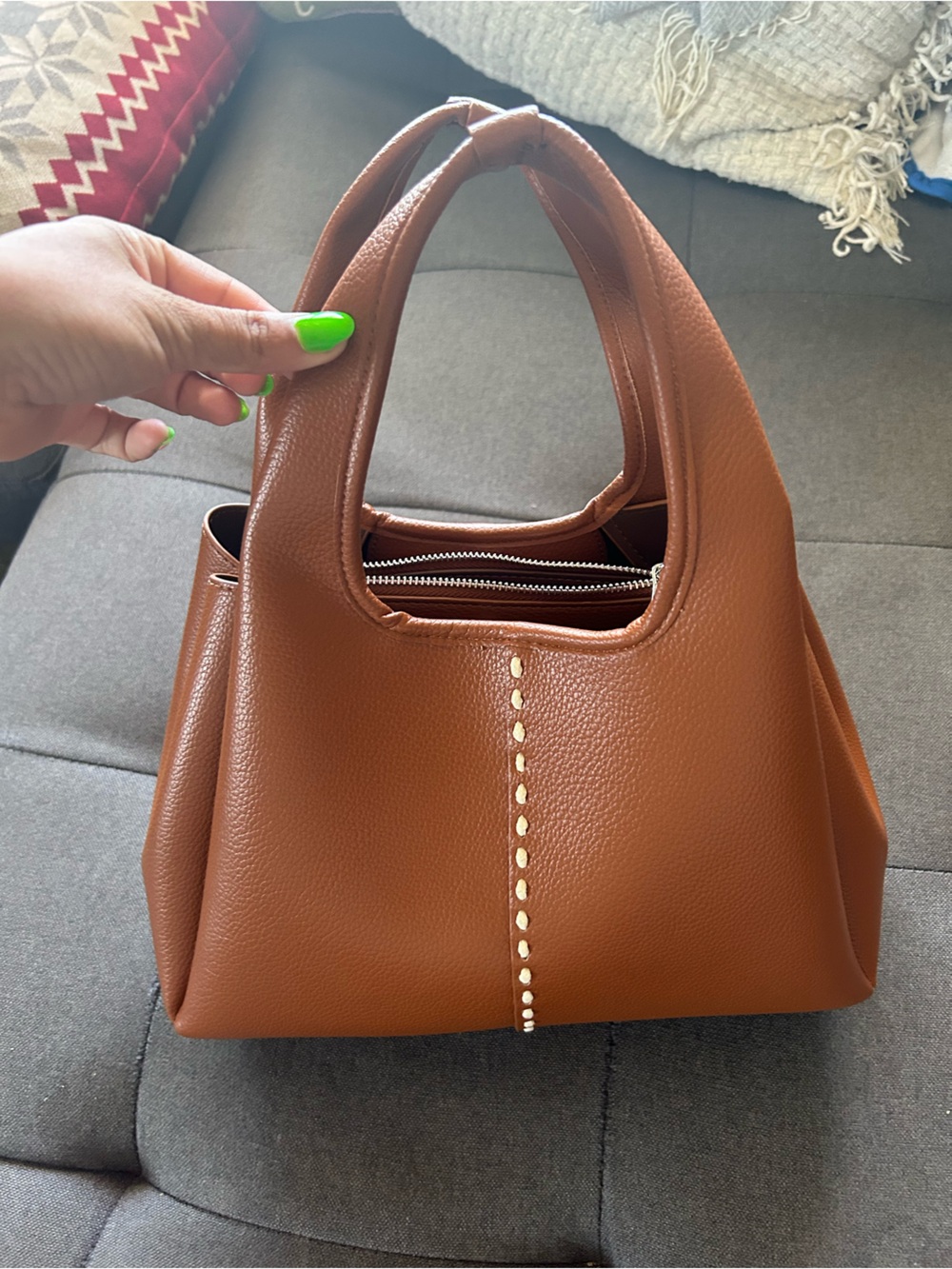 Pleather purse